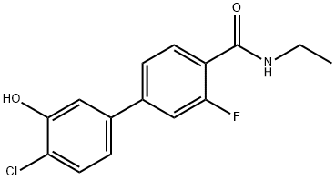 2-Chloro-5-[4-(ethylcarbamoyl)-3-fluorophenyl]phenol