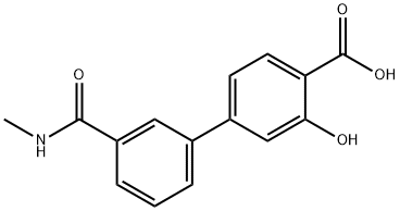 2-Hydroxy-4-[3-(N-methylaminocarbonyl)phenyl]benzoic acid