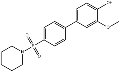 2-Methoxy-4-[4-(piperidin-1-ylsulfonyl)phenyl]phenol