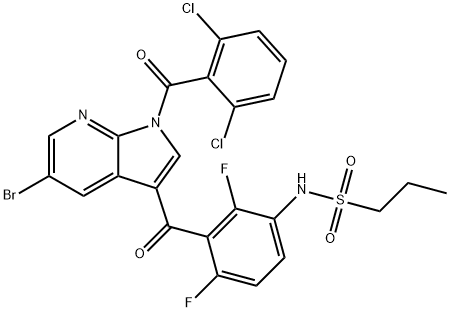 N-[3-[5-溴-1-(2,6-二氯苯甲酰基)-1H-吡咯并[2,3-B]吡啶-3-基)羰基]-2,4-二氟苯基]-1-丙烷磺酰胺