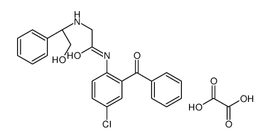 N-(2-benzoyl-4-chlorophenyl)-2-[[(1R)-2-hydroxy-1-phenylethyl]amino]acetamide,oxalic acid