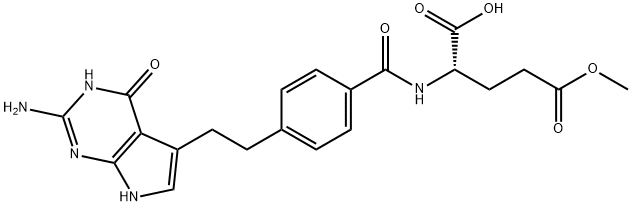 L-Glutamic acid, N-[4-[2-(2-amino-4,7-dihydro-4-oxo-3H-pyrrolo[2,3-d]pyrimidin-5-yl)ethyl]benzoyl]-, 5-methyl ester
