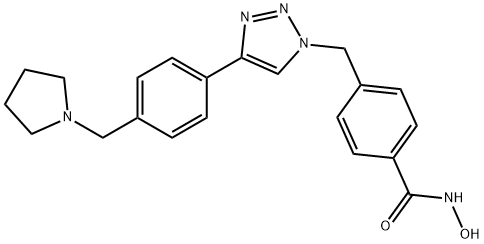 Benzamide, N-hydroxy-4-[[4-[4-(1-pyrrolidinylmethyl)phenyl]-1H-1,2,3-triazol-1-yl]methyl]-