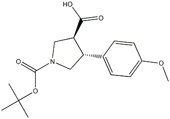 (3S,4R)-1-(叔丁氧羰基)-4-(4-甲氧基苯基)吡咯烷-3-羧酸