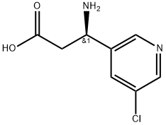 3-Pyridinepropanoic acid, β-amino-5-chloro-, (βR)-