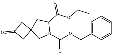 6-Azaspiro[3.4]octane-6,7-dicarboxylic acid, 2-oxo-, 7-ethyl 6-(phenylmethyl) ester