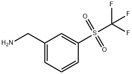 1-(3-trifluoromethanesulfonylphenyl)methanamine