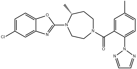 Methanone, [(5R)-4-(5-chloro-2-benzoxazolyl)hexahydro-5-methyl-1H-1,4-diazepin-1-yl][5-methyl-2-(2H-1,2,3-triazol-2-yl)phenyl]-