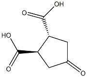 1,2-Cyclopentanedicarboxylic acid, 4-oxo-, (1R,2R)-
