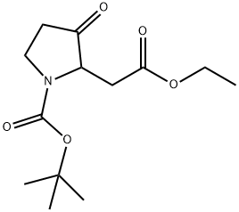 2-Pyrrolidineacetic acid, 1-[(1,1-dimethylethoxy)carbonyl]-3-oxo-, ethyl ester