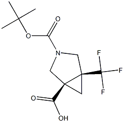 (1R,5S)-3-(tert-butoxycarbonyl)-5-(trifluoromethyl)-3-azabicyclo[3.1.0]hexane-1-carboxylic acid