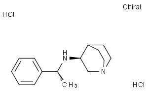 (-)-N-(1(R)-Phenylethyl)-1-azabicyclo[2.2.2]octan-3(S)-amine dihydrochloride