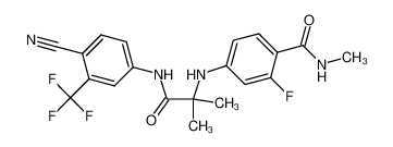4-[1-(4-cyano-3-trifluoromethyl-phenylcarbamoyl)-1-methyl-ethylamino]-2-fluoro-N-