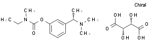 3-[(1S)-1-(dimethylamino)ethyl]phenyl ethyl(methyl)carbamate 2,3-dihydroxybutanedioate (salt)
