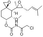 Carbamic acid, (chloroacetyl)-, (3R,4S,5S,6R)-5-methoxy-4-[ (2R,3R)-2-methyl-3-(3-methyl-2-butenyl)oxiranyl]-1-oxaspiro[2.5]oct-6-yl ester