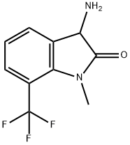 2H-Indol-2-one, 3-amino-1,3-dihydro-1-methyl-7-(trifluoromethyl)-
