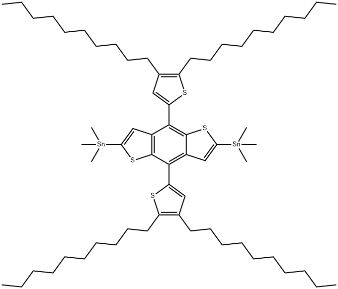 (4,8-双(4,5-二癸基噻吩-2-基)苯并[1,2-b:4,5-b']二噻吩-2,6-二基)双(三甲基锡烷)