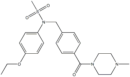 N-(4-ethoxyphenyl)-N-[[4-(4-methylpiperazine-1-carbonyl)phenyl]methyl]methanesulfonamide
