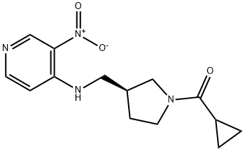 (S)-cyclopropyl(3-(((3-nitropyridin-4-yl)amino)methyl)pyrrolidin-1-yl)methanone