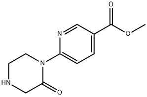 3-Pyridinecarboxylic acid, 6-(2-oxo-1-piperazinyl)-, methyl ester