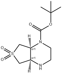rac-tert-butyl (4aR,7aS)-6,6-dioxo-octahydro-6lambda6-thieno[3,4-b]piperazine-1-carboxylate, cis