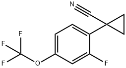 1-(2-Fluoro-4-(trifluoromethoxy)phenyl)cyclopropane-1-carbonitrile