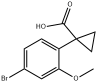 1-(4-bromo-2-methoxyphenyl)cyclopropanecarboxylic acid