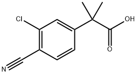 Benzeneacetic acid, 3-chloro-4-cyano-α,α-dimethyl-