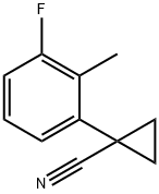 1-(3-fluoro-2-methylphenyl)cyclopropane-1-carbonitrile
