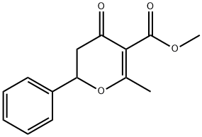2H-Pyran-5-carboxylic acid, 3,4-dihydro-6-methyl-4-oxo-2-phenyl-, methyl ester