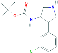 trans-4-(4-Chlorophenyl)-3-pyrrolidinyl]carbamic Acid 1,1-Dimethylethyl Ester