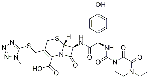 (6R,7S)-7-[[(2R)-2-[[(4-Ethyl-2,3-dioxo-1-piperazinyl)carbonyl]aMino]-2-(4-hydroxyphenyl)acetyl]aMino]-3-[[(1-Methyl-1H-tetrazol-5-yl)thio]Methyl]-8-oxo-5-thia-1-azabicyclo[4.2.0]oct-2-ene-2-carboxylic Acid