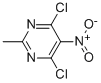 Pyrimidine, 4,6-dichloro-2-methyl-5-nitro-
