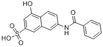 4-Hydroxy-7-(benzoylamino)-2-naphthalenesulfonic acid