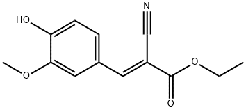 2-Propenoic acid, 2-cyano-3-(4-hydroxy-3-methoxyphenyl)-, ethyl ester, (2E)-