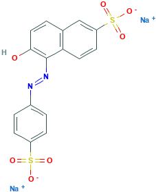 disodium 6-hydroxy-5-[(E)-(4-sulfonatophenyl)diazenyl]naphthalene-2-sulfonate
