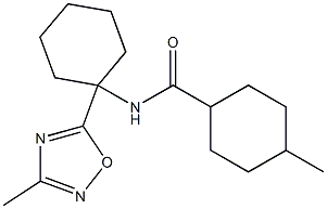 4-methyl-N-[1-(3-methyl-1,2,4-oxadiazol-5-yl)cyclohexyl]cyclohexane-1-carboxamide