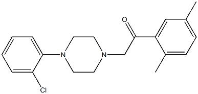 2-[4-(2-chlorophenyl)piperazin-1-yl]-1-(2,5-dimethylphenyl)ethanone