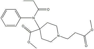 4-[Propionyl(phenyl)amino]-1-[2-(methoxycarbonyl)ethyl]piperidine-4-carboxylic acid methyl ester