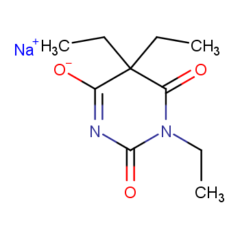2,4,6(1H,3H,5H)-Pyrimidinetrione,1,5,5-triethyl-, sodium salt (1:1)