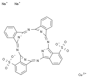 (dihydrogenphthalocyaninedisulfonato(2-))-coppedisodiumsalt