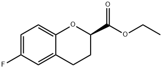 2H-1-Benzopyran-2-carboxylic acid, 6-fluoro-3,4-dihydro-, ethyl ester, (2R)-