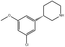 (S)-3-(3-chloro-5-methoxyphenyl)piperidine