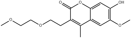 2H-1-苯并吡喃-2-酮,7-羟基-6-甲氧基-3-[2-(2-甲氧基乙氧基)乙基] -4-甲基