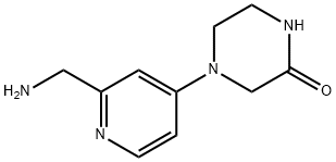 2-Piperazinone, 4-[2-(aminomethyl)-4-pyridinyl]-