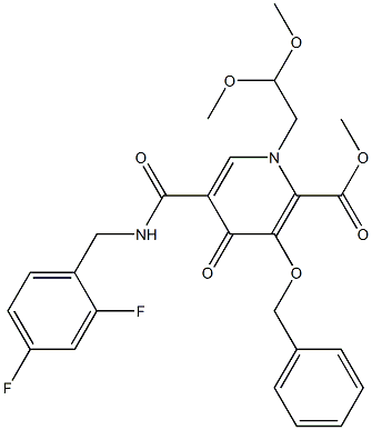 Methyl 3-(benzyloxy)-5-((2,4-difluorobenzyl)carbamoyl)-1-(2,2-dimethoxyethyl)-4-oxo-1,4-dihydropyridine-2-carboxylate