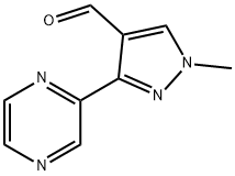 1-methyl-3-(pyrazin-2-yl)-1H-pyrazole-4-carbaldehyde