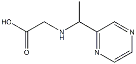 2-((1-(pyrazin-2-yl)ethyl)amino)acetic acid