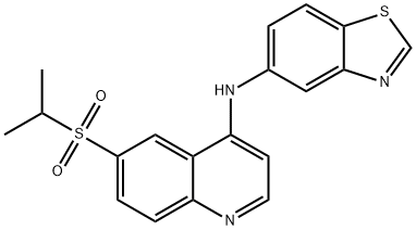 N-5-benzothiazolyl-6-[(1-methylethyl)sulfonyl]-4-Quinolinamine