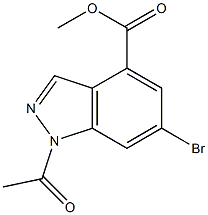 1-乙酰基-6-溴-1H-吲唑-4-甲酸甲酯